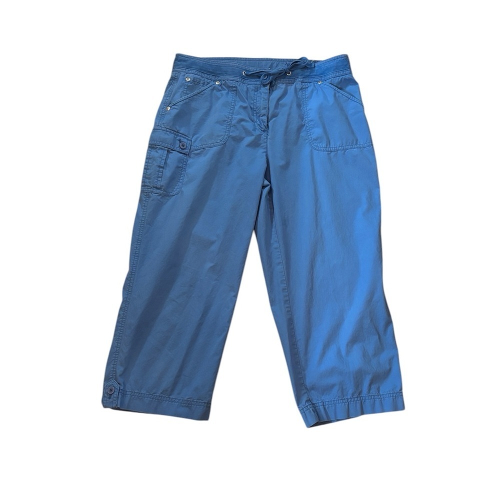 Jones New York Pants Womens Capri Cargo Pants Blue Size 12